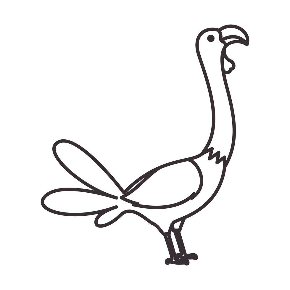 líneas simple pájaro buitre logotipo símbolo vector icono ilustración diseño gráfico
