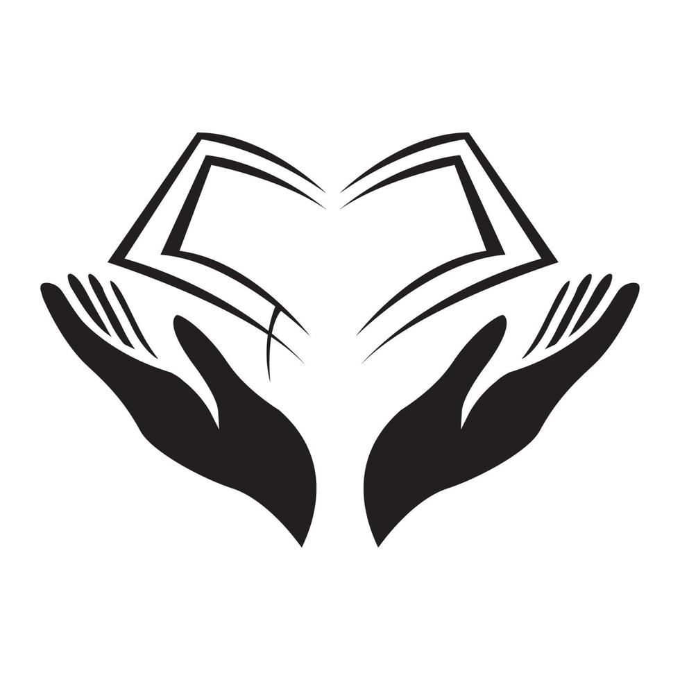 mano musulmana rezar con el símbolo del logotipo del corán icono vectorial ilustración diseño gráfico vector