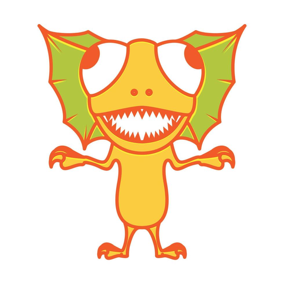 colorful gecko angry logo vector symbol icon design illustration