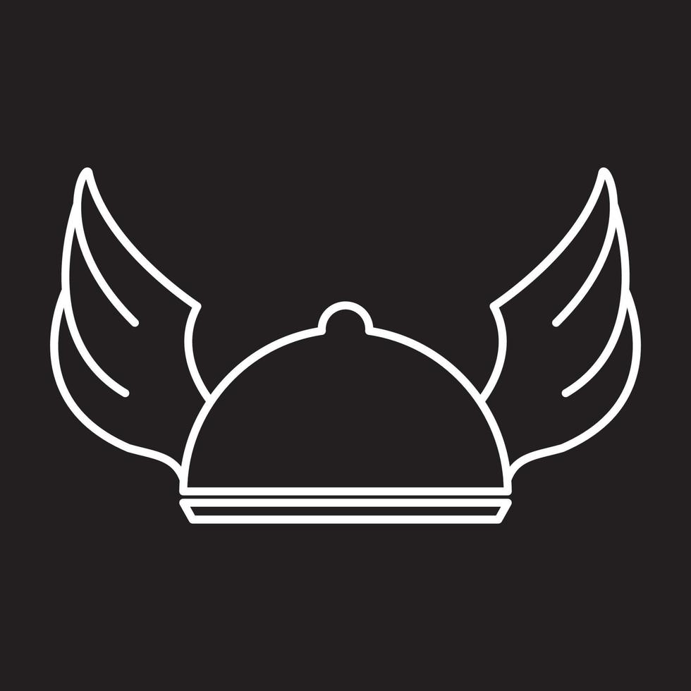 food cover with wings logo design vector icon symbol illustration