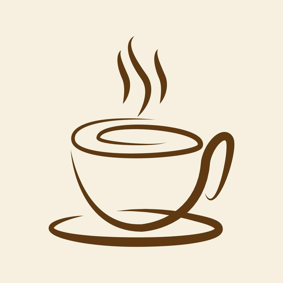 vintage forma simple taza café vapor logo símbolo icono vector gráfico  diseño ilustración idea creativa 5549041 Vector en Vecteezy