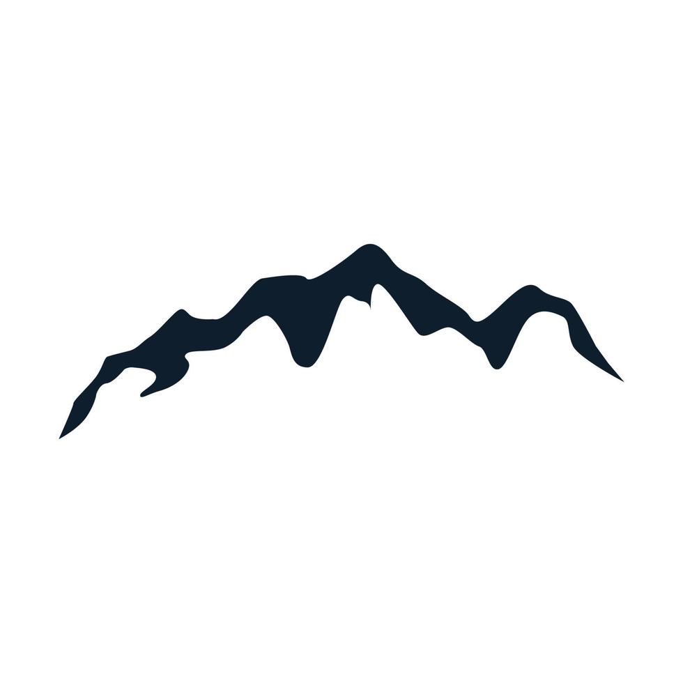 mountain silhouette minimalist  logo vector icon  design