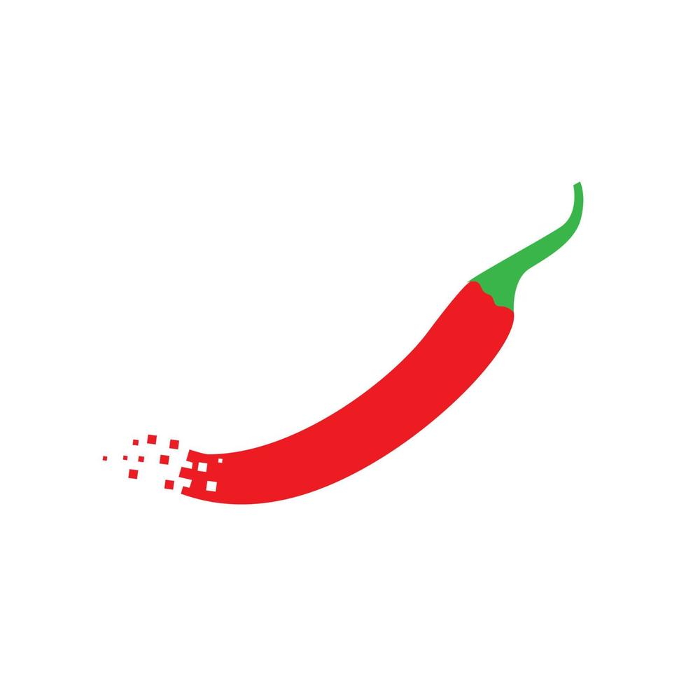 chile rojo con datos logotipo símbolo icono vector diseño gráfico ilustración idea creativa