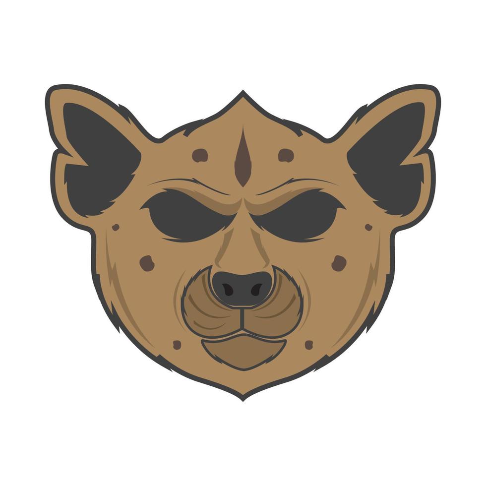 face animal Hyenas scare logo design vector graphic symbol icon sign illustration creative idea