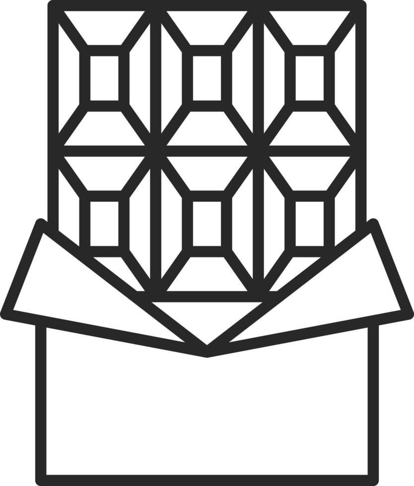 Chocolate Bar Icon Style vector