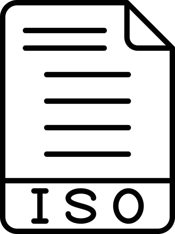 ISO Icon Style vector