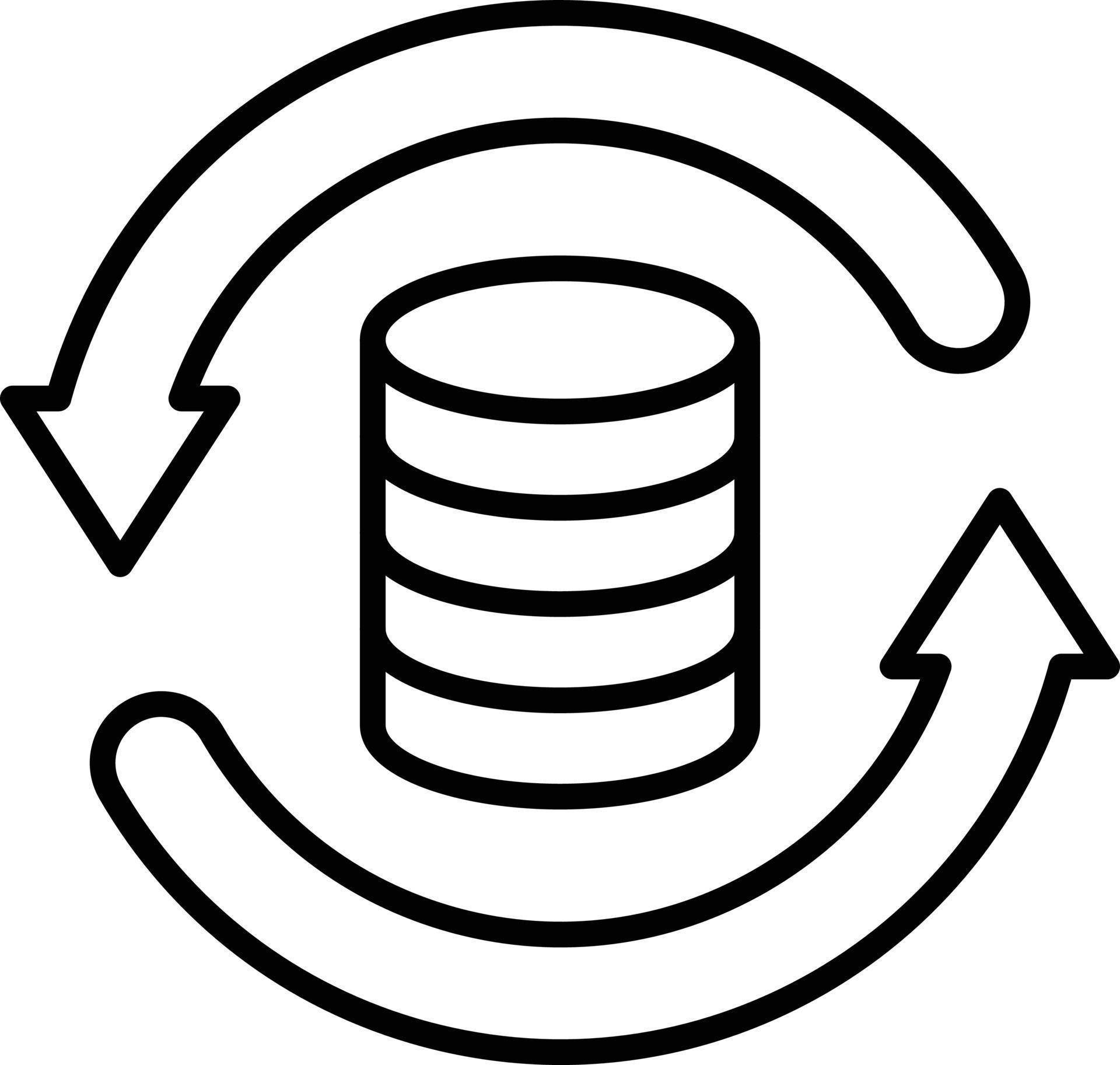 Data Backup Icon Style 5549331 Vector Art at Vecteezy