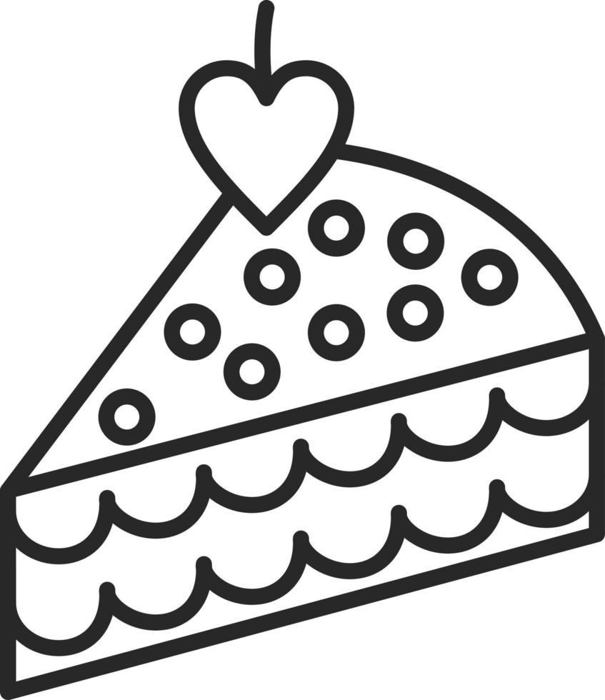 Cake Slice Icon Style vector