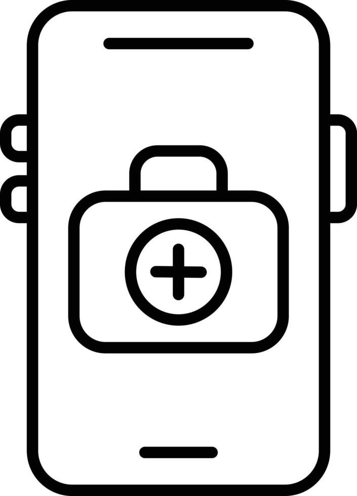 Mobile Medical Icon Style vector