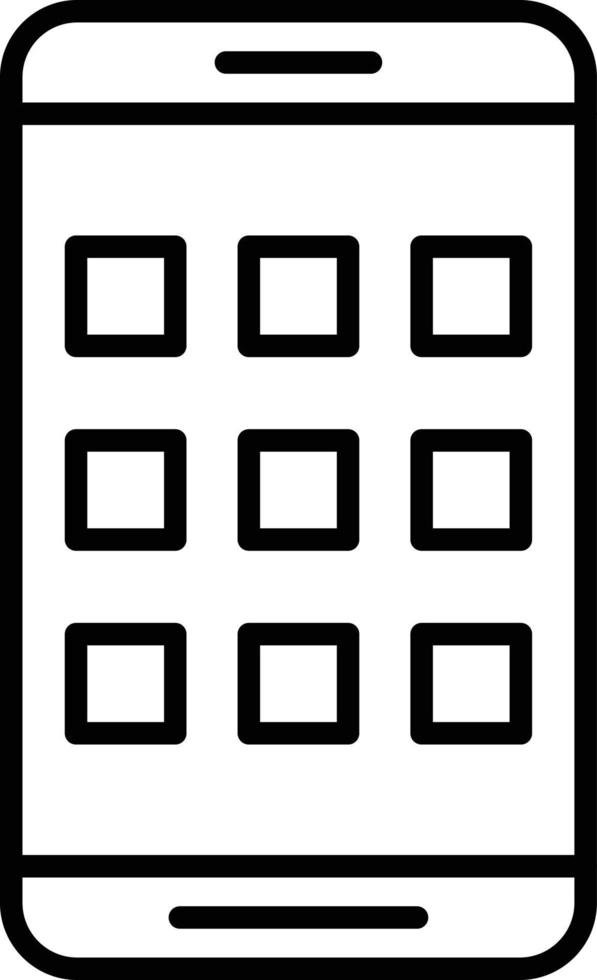 Mobile Apps Icon Style vector