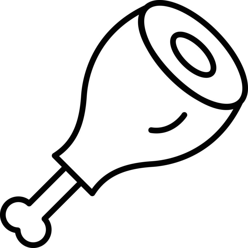 Ham Leg Icon Style vector