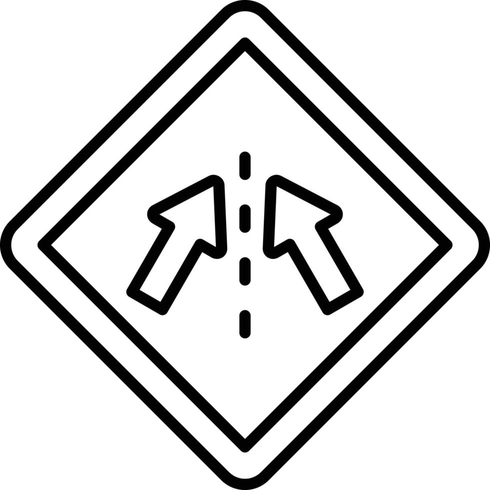 Keep In Lane Icon Style vector