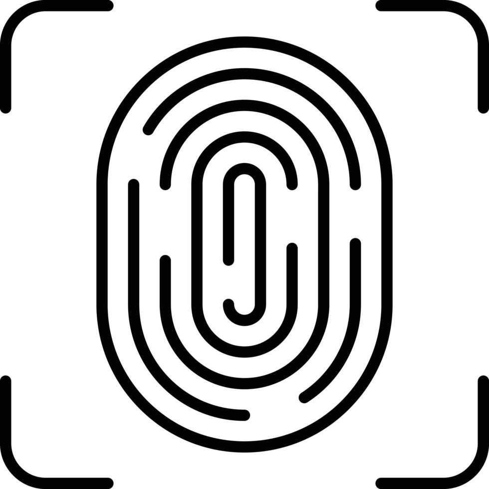 Fingerprint Icon Style vector