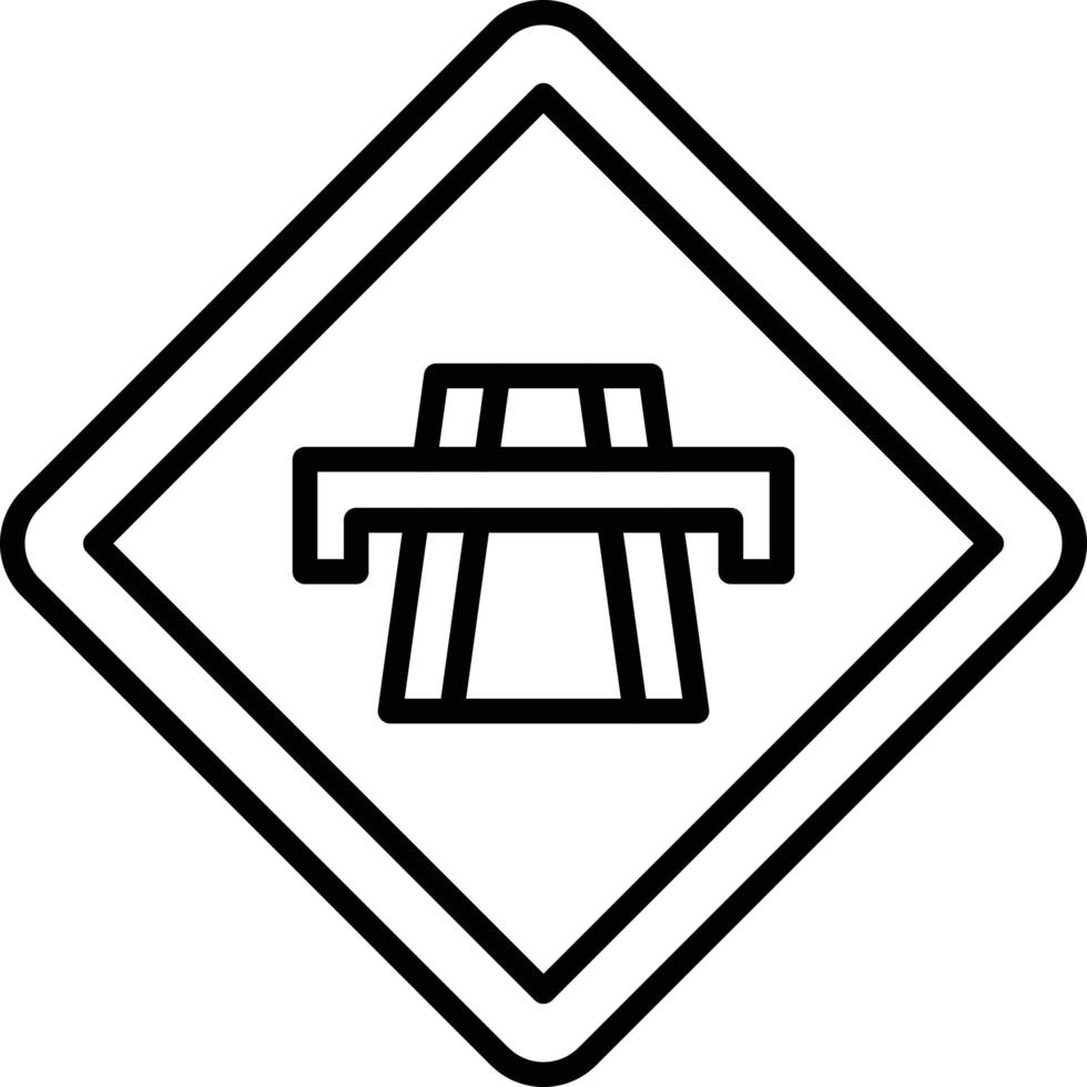 estilo de icono de autopista vector