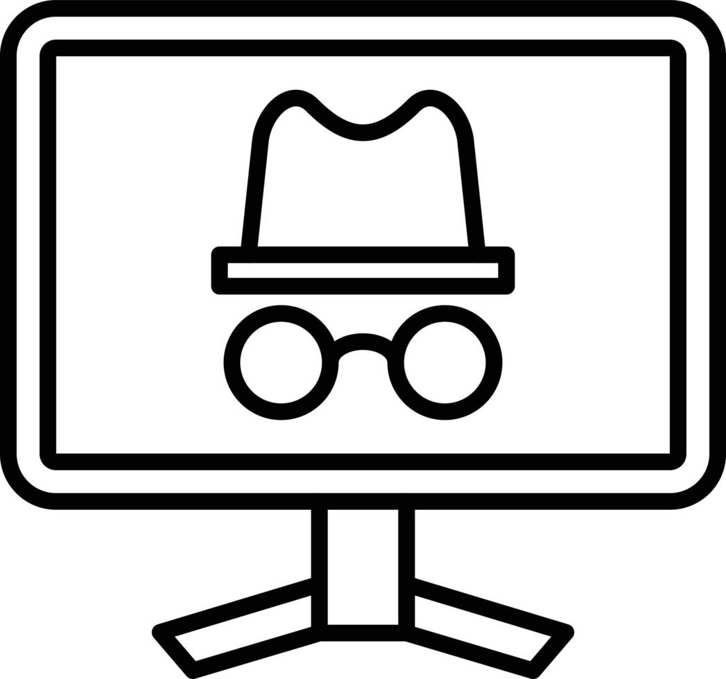 Incognito Icon Style vector