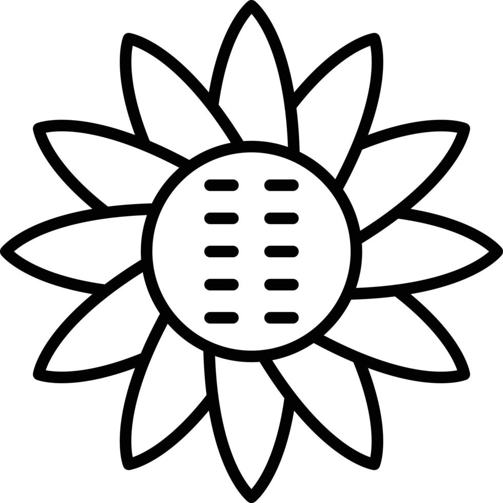 Sunflower Icon Style vector