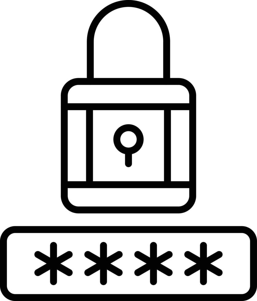 Password Icon Style vector