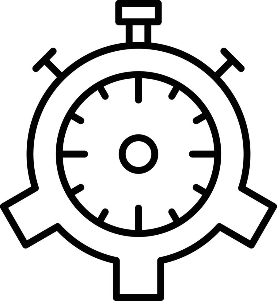 estilo de icono de gestión del tiempo vector