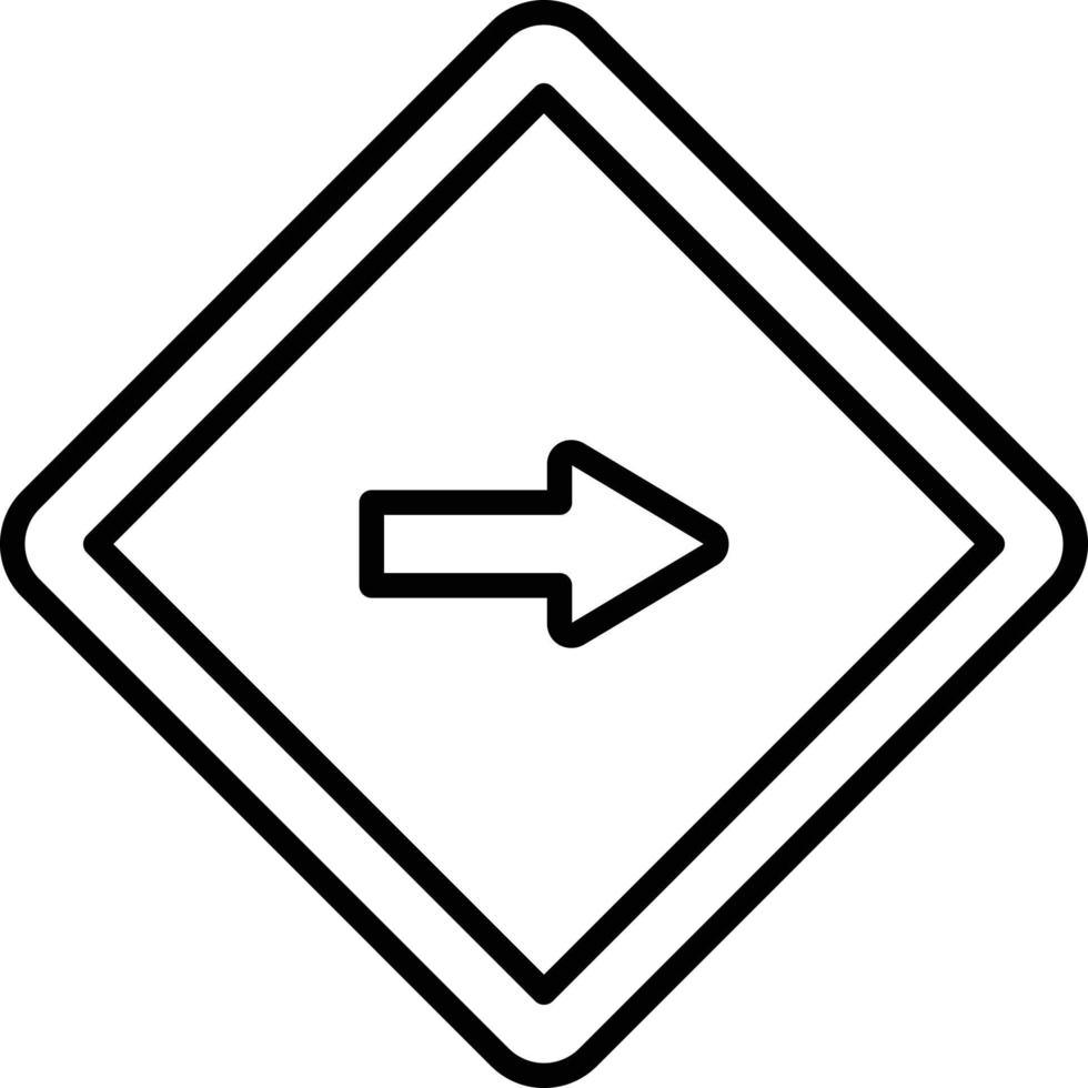 One Way Icon Style vector