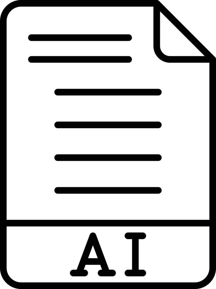 AI Icon Style vector