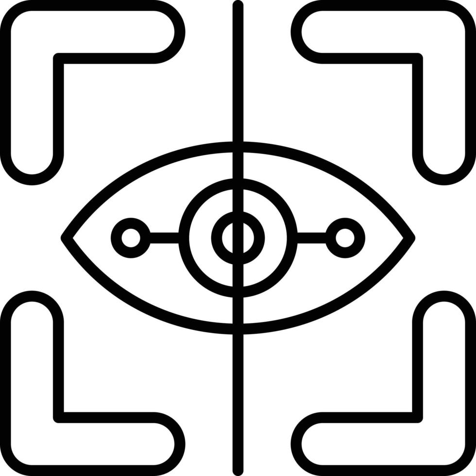 Eye Tracking Icon Style vector