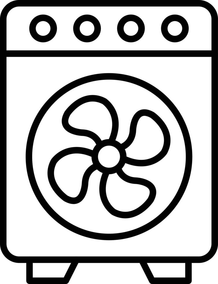 Electric Fan Icon Style vector
