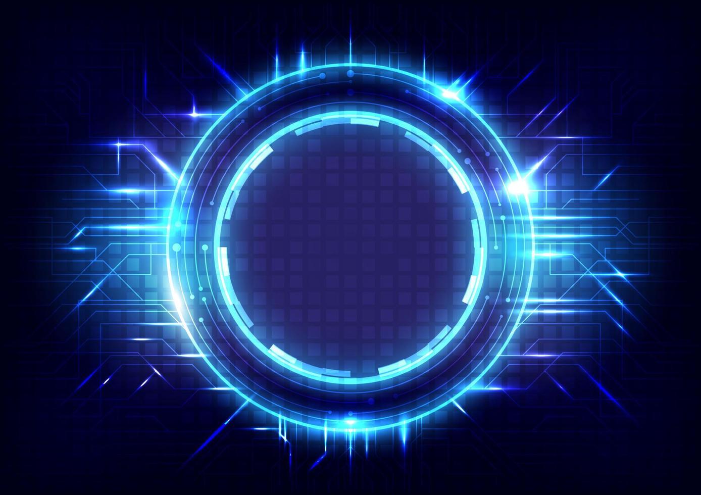 Digital infographic interface. Futuristic Sci-Fi glowing HUD frame. Data engineer of particle. Abstract hologram hi-tech background. Virtual reality technology of holographic vector