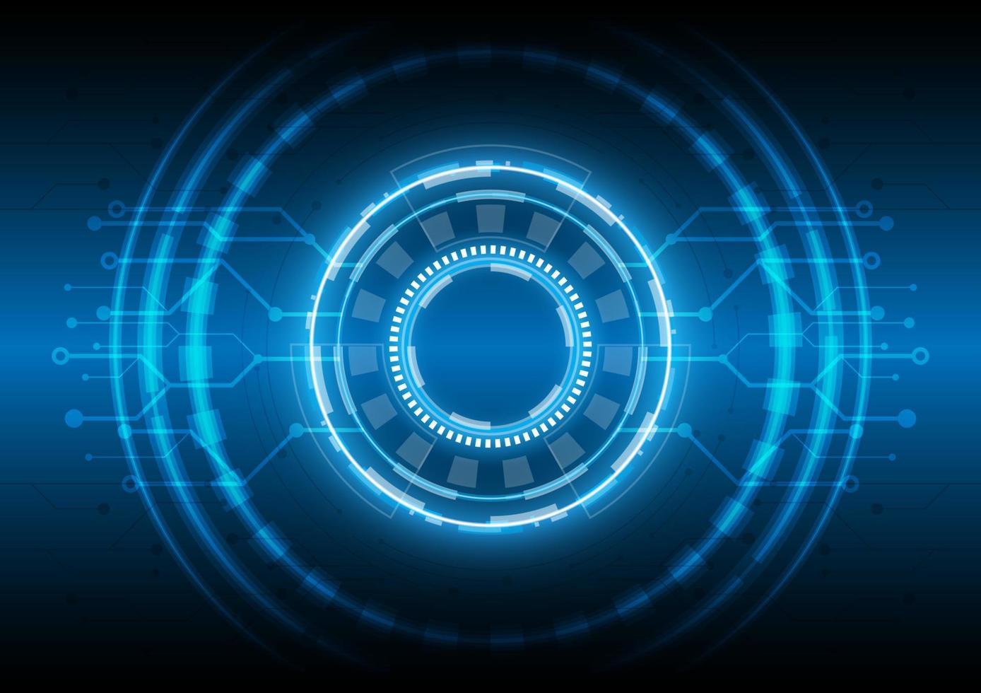 Engineering of data science. Futuristic Sci-Fi glowing HUD user. Digital infographic frame. Abstract hologram hi-tech background. Virtual reality technology electric innovation vector