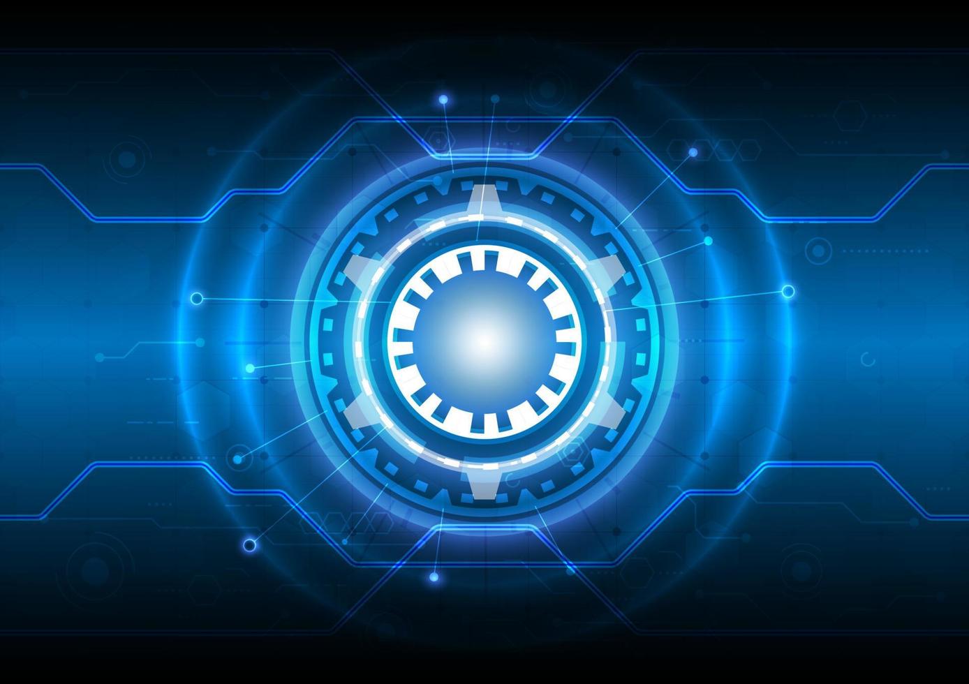 Futuristic Sci-Fi glowing HUD user. Digital infographic frame. Abstract hologram hi-tech background. Virtual reality technology electric innovation. Data engineer vector