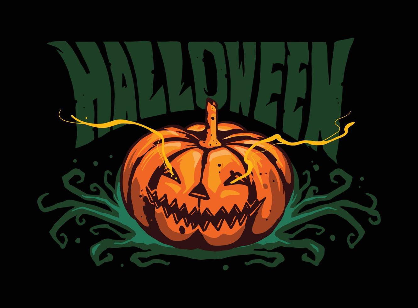 calabaza halloween ilustración vector