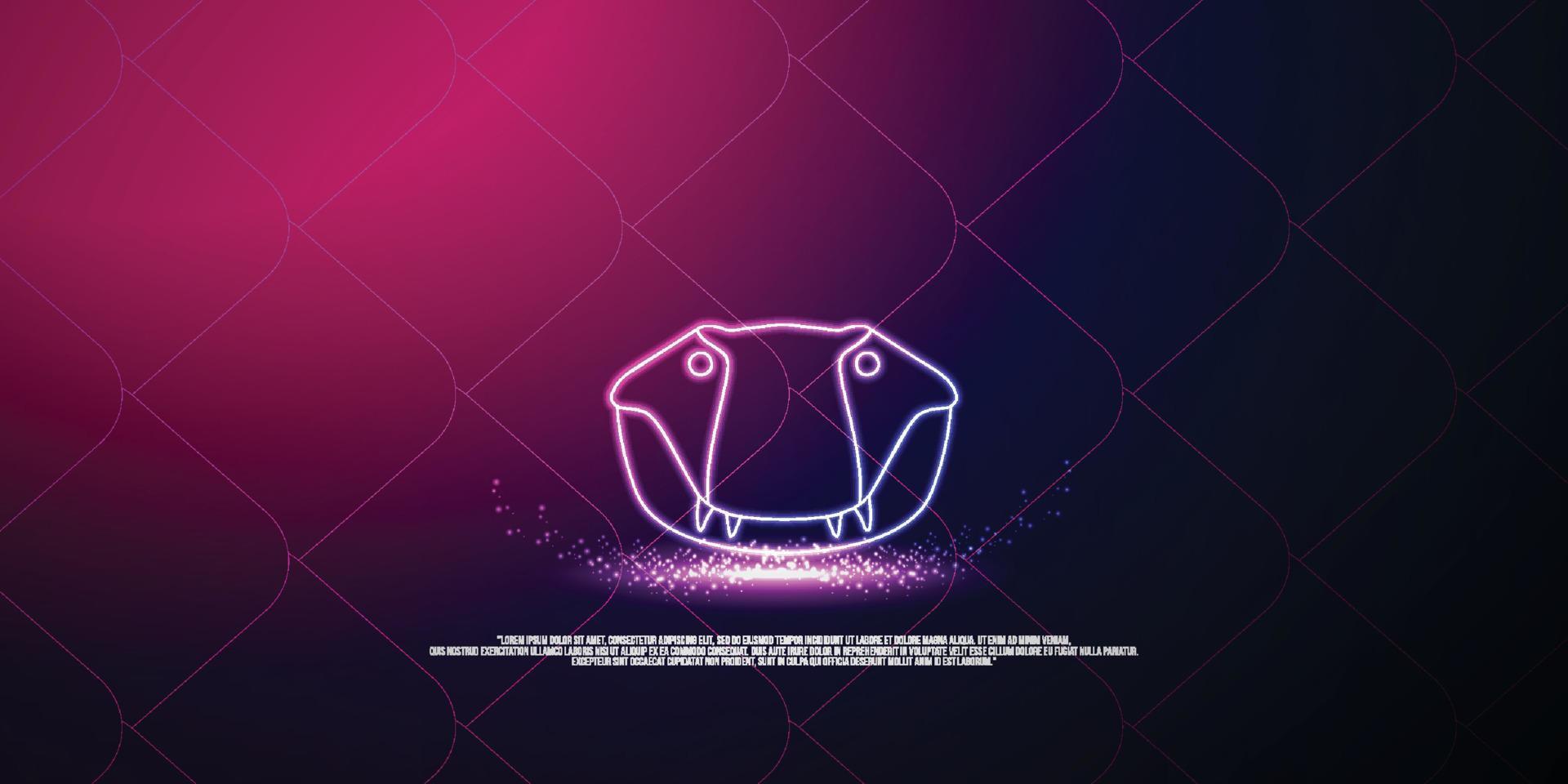 animal digital concept, particle style design. Wireframe lightweight connection structure,banner, logo, label and poster, Vector illustration