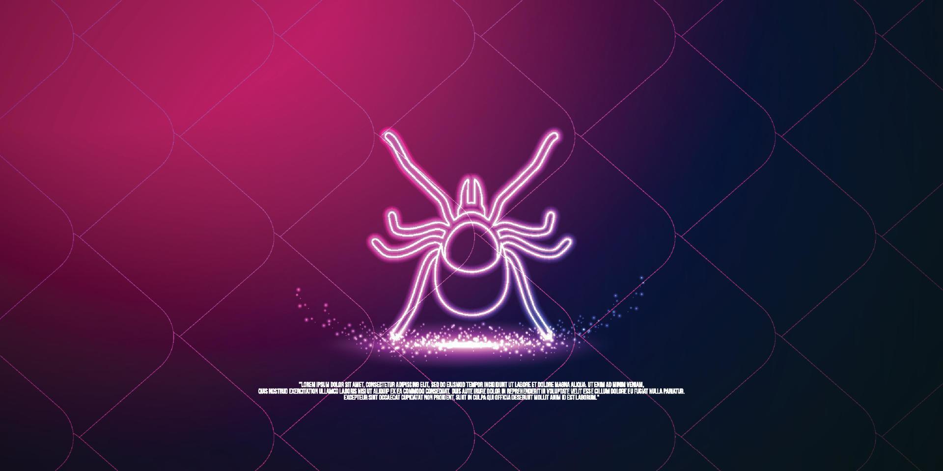 animal digital concept, particle style design. Wireframe lightweight connection structure,banner, logo, label and poster, Vector illustration
