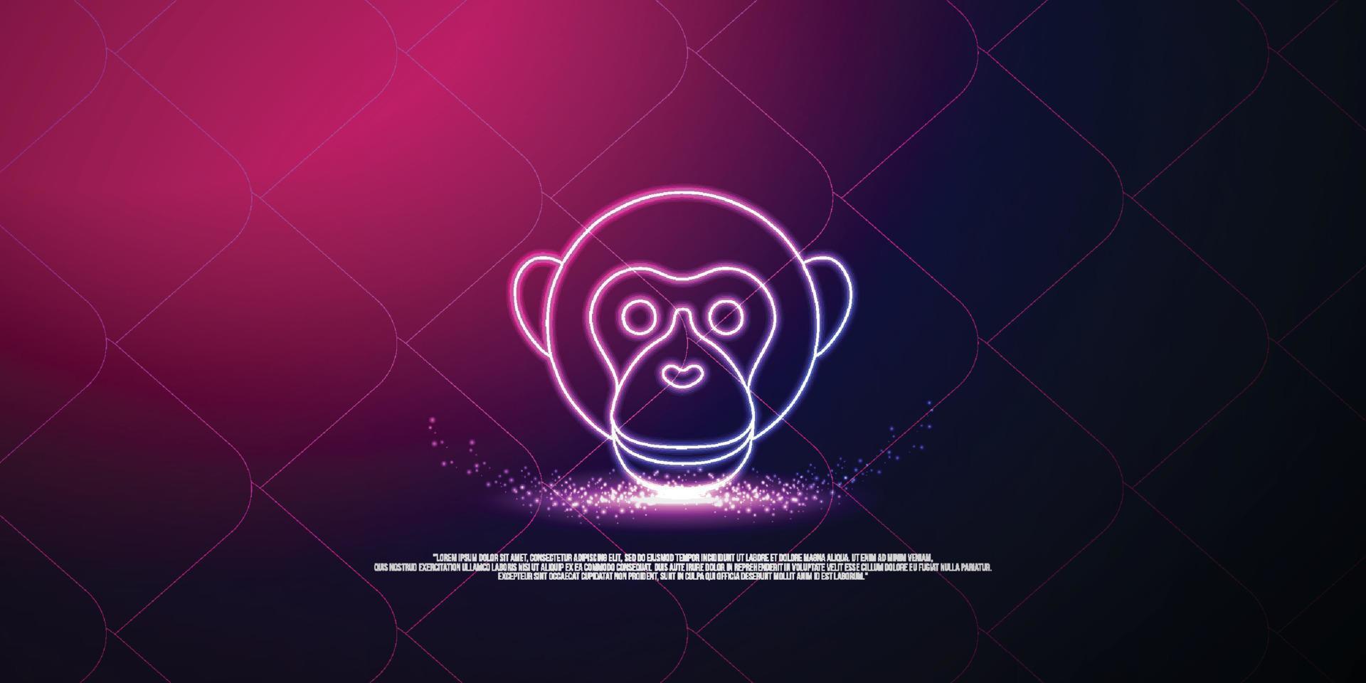 concepto digital animal, diseño de estilo de partículas. estructura de conexión ligera de estructura alámbrica, banner, logotipo, etiqueta y póster, ilustración vectorial vector