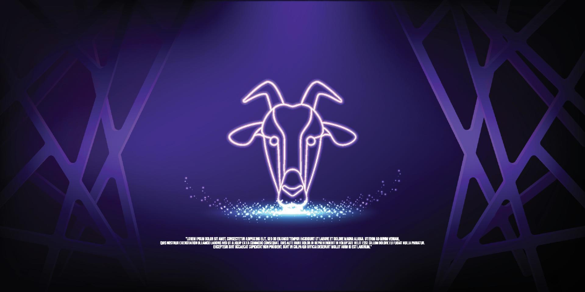 animal digital concept, particle style design. Wireframe lightweight connection structure,banner, logo, label and poster, Vector illustration