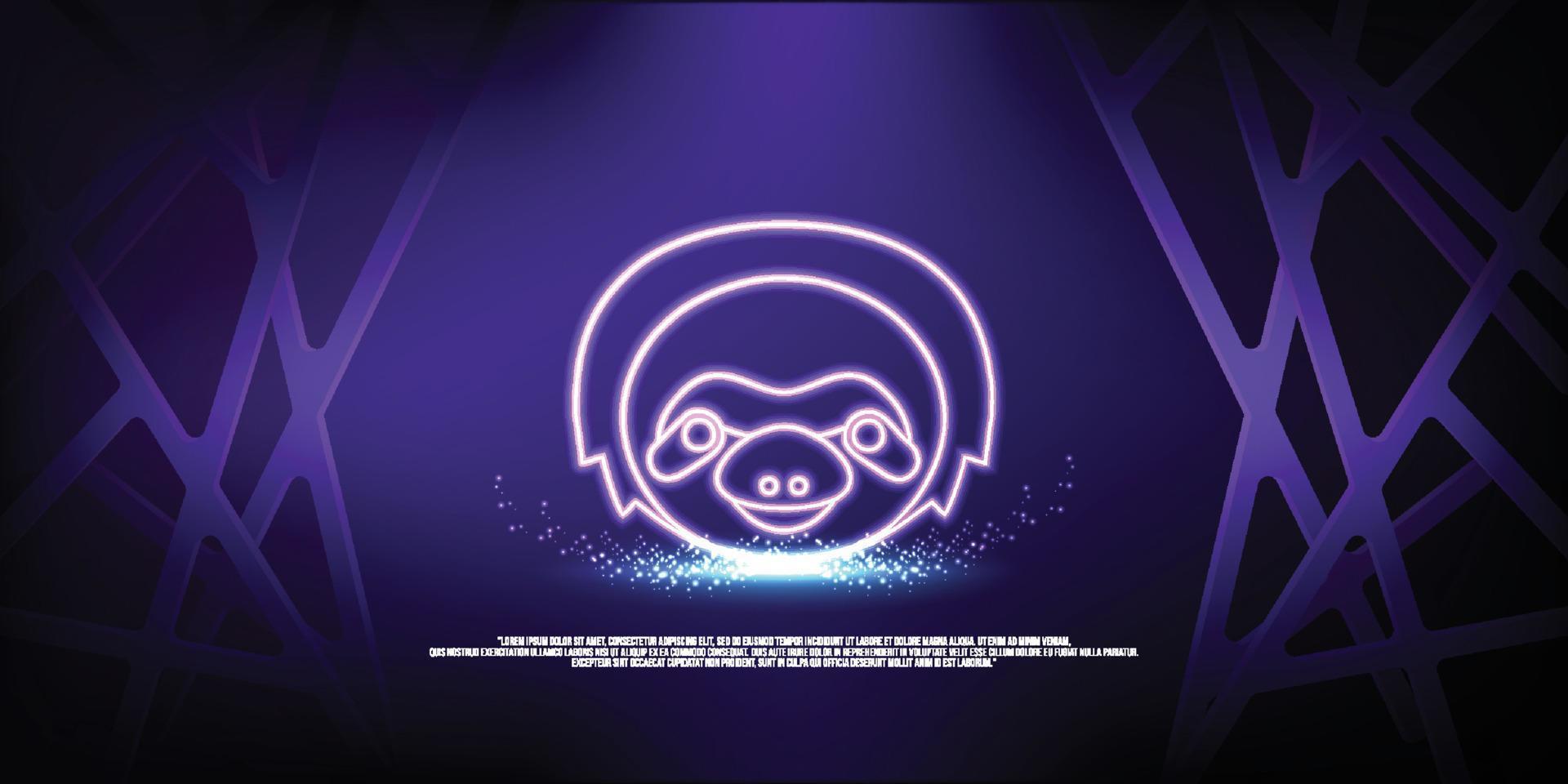 animal digital concept, particle style design. Wireframe lightweight connection structure,banner, logo, label and poster, Vector illustration