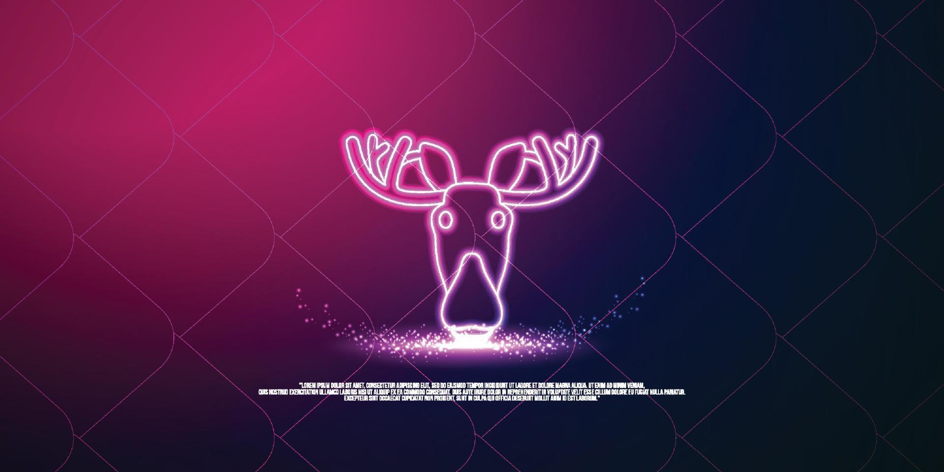 concepto digital animal, diseño de estilo de partículas. estructura de conexión ligera de estructura alámbrica, banner, logotipo, etiqueta y póster, ilustración vectorial vector