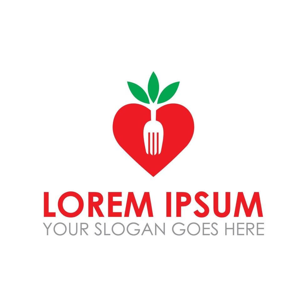 healthy food vector , diet logo