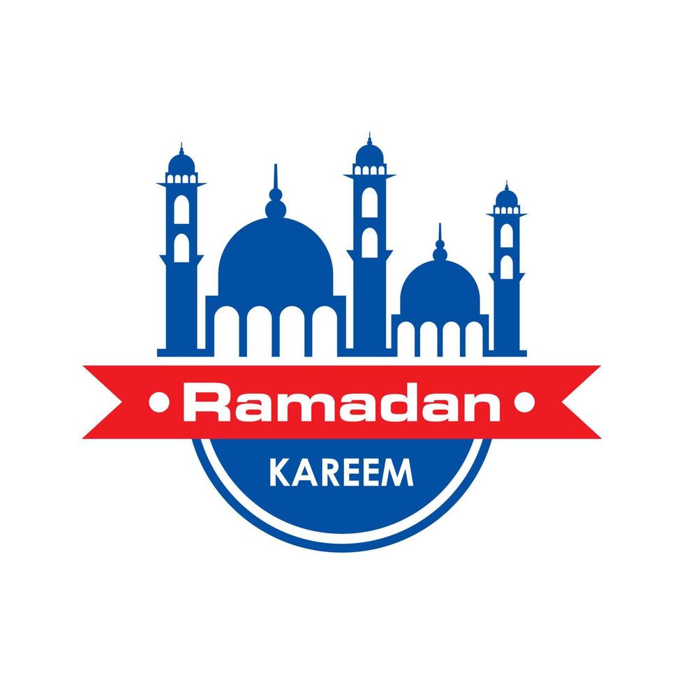 vector de ramadán, vector de logotipo musulmán