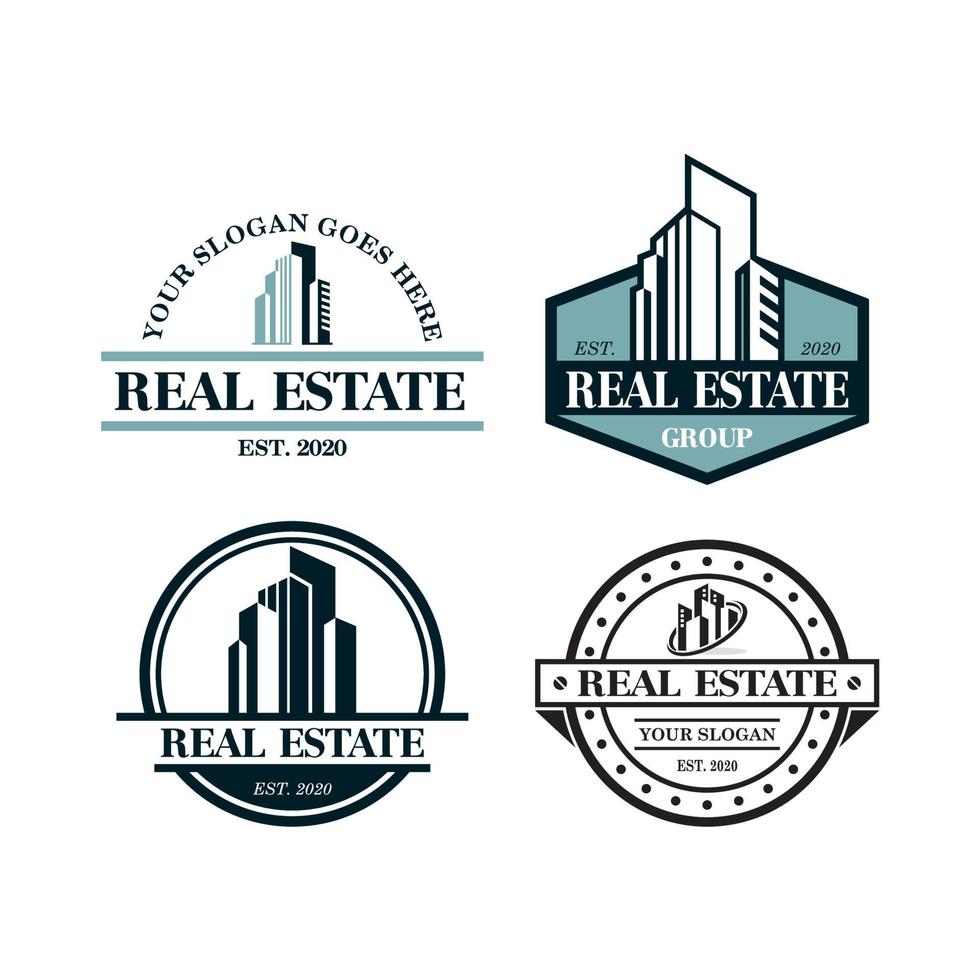 A Set Of Building Vector , A Set Of Real Estate Logo