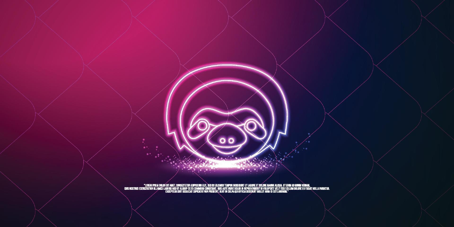 animal digital concept, particle style design. Wireframe lightweight connection structure,banner, logo, label and poster, Vector illustration