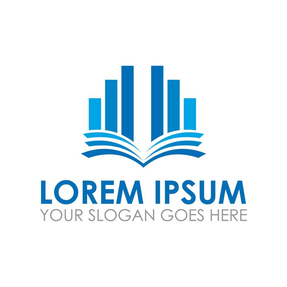 chart book vector , accounting logo