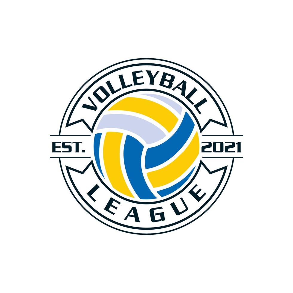 logotipo de voleibol, vector de logotipo deportivo