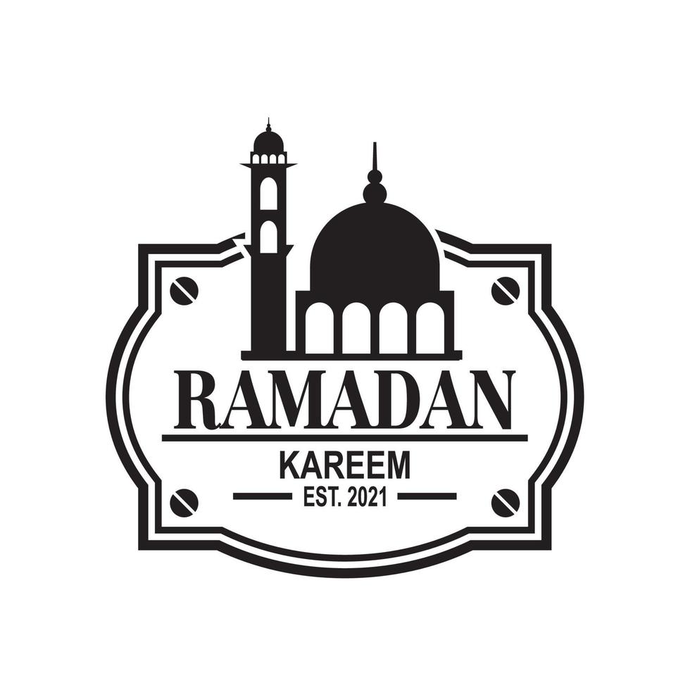 ramadan vector , muslim logo vector