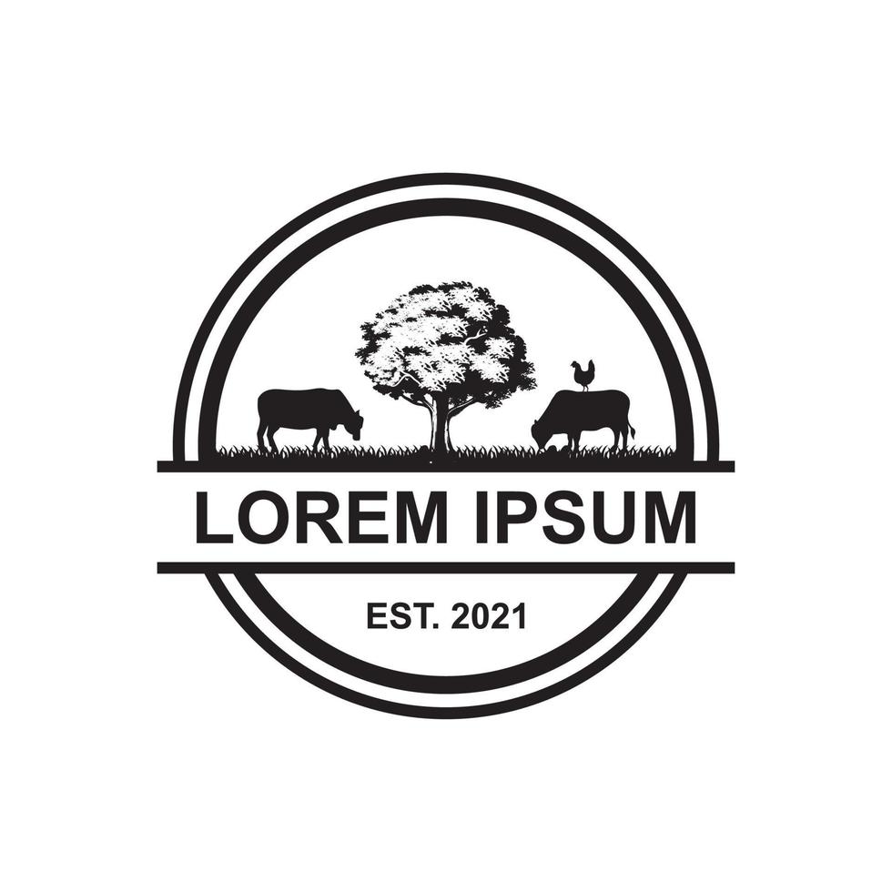 farm logo , nature logo vector