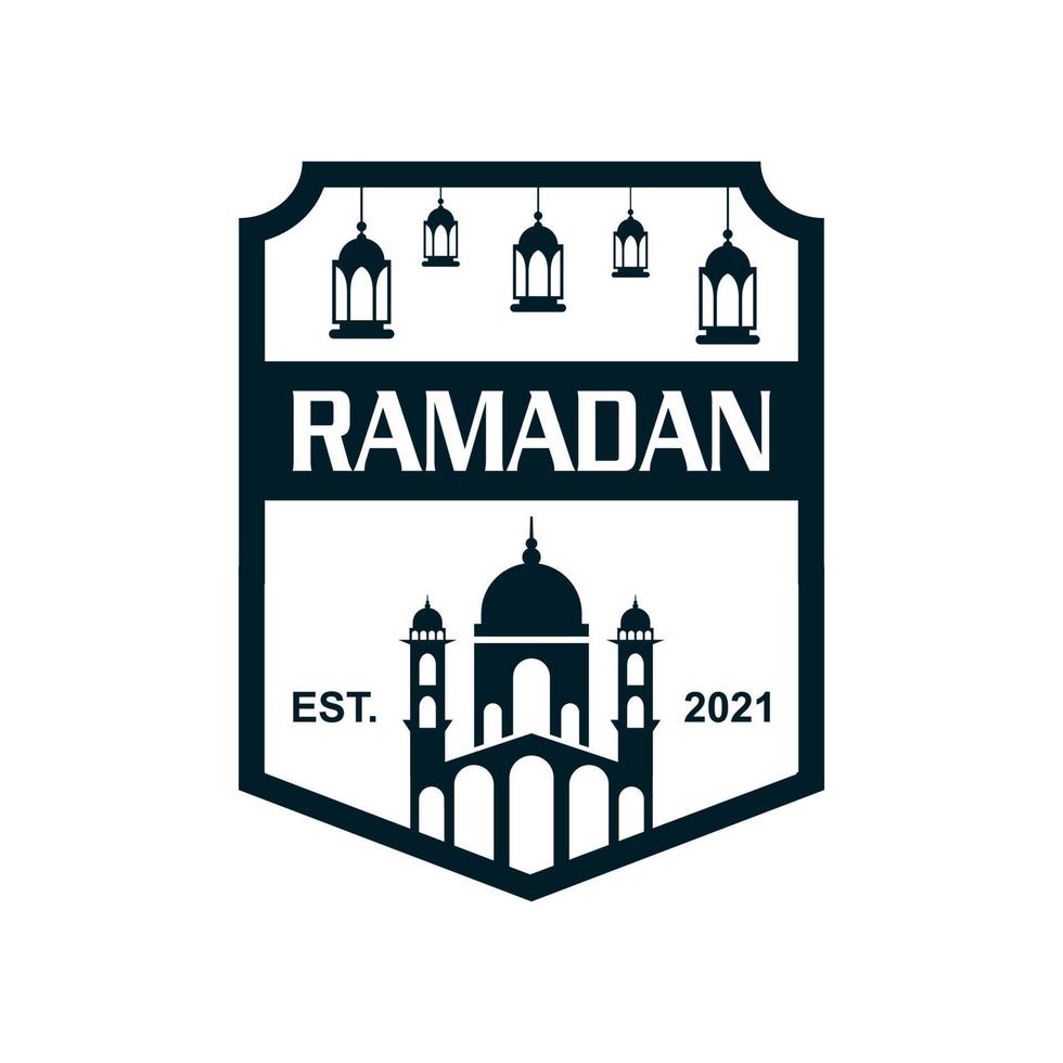 logotipo de ramadán, vector de logotipo musulmán