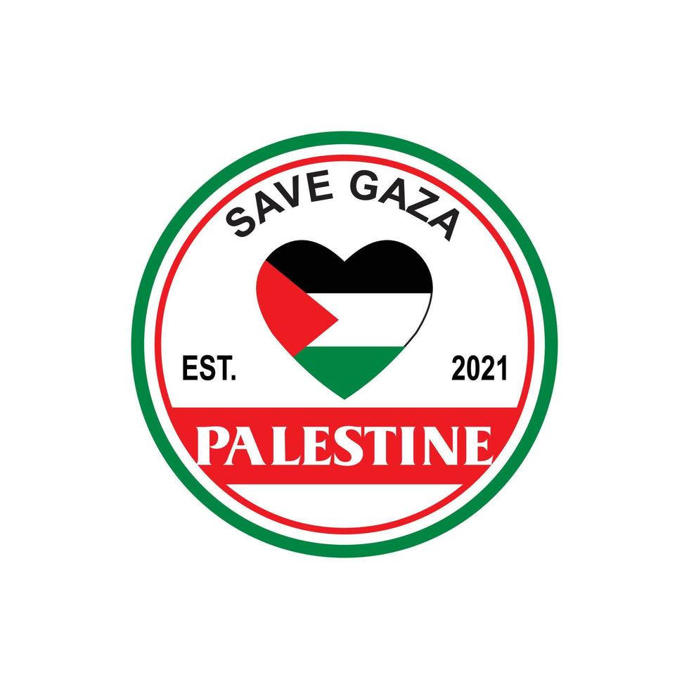 guardar el logotipo de palestina, vector libre de gaza