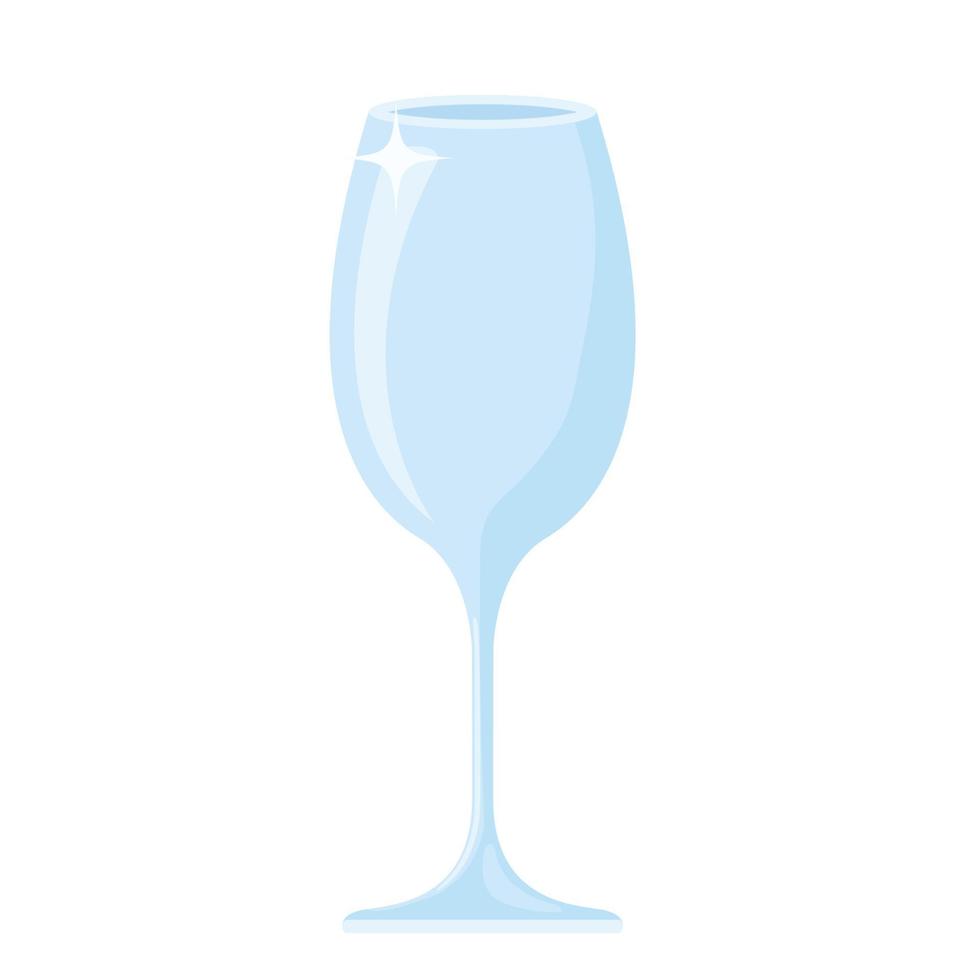 glass wine goblet Cartoon vector illustration isolated object