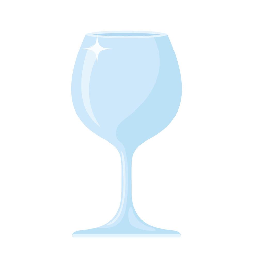 glass wine goblet Cartoon vector illustration isolated object