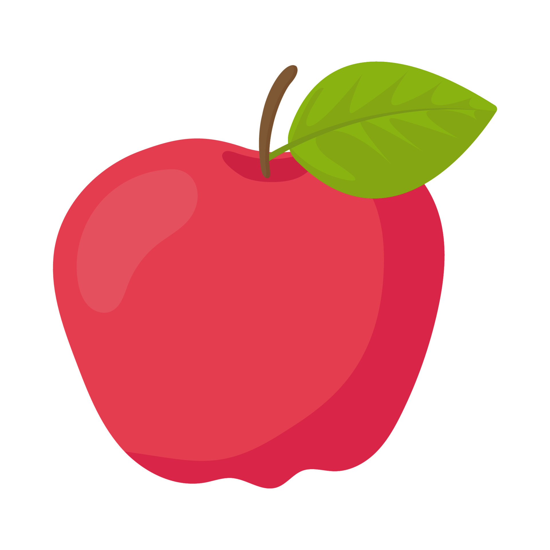 fruit red apple Cartoon vector illustration isolated object 5551052