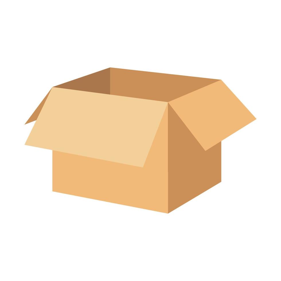 empty paper box Cartoon vector illustration isolated object 5551054